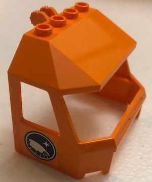 Windscreen 4 x 6 x 4 Cab with Hinge and 1 x 4 Bottom Cutout with Arctic Logo Pattern on Both Sides (Stickers) - Set 60064