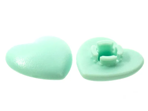 Clikits, Icon Heart 2 x 2 Small with Pin, Frosted (Solid and Transparent Colors)