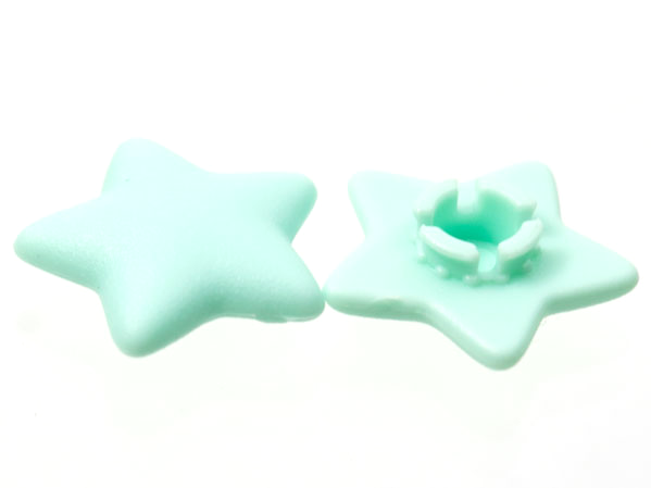 Clikits, Icon Star 2 x 2 Small with Pin, Frosted (Solid and Transparent Colors)