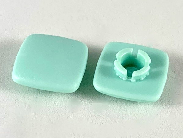 Clikits, Icon Square 2 x 2 Small with Pin, Frosted (Solid and Transparent Colors)