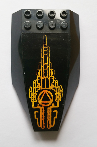 Windscreen 10 x 6 x 2 Curved with Atlantis Pattern (Sticker) - Set 8058