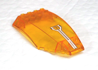 Windscreen 10 x 6 x 2 Curved with Instrument Pattern (Sticker) - Sets 7644 / 7692