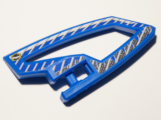 Technic, Panel RC Car Panel Flexible Right with Dirt Crusher Logo and Gray Stripes on Blue and Black Background Pattern (Stickers) - Set 8369-2