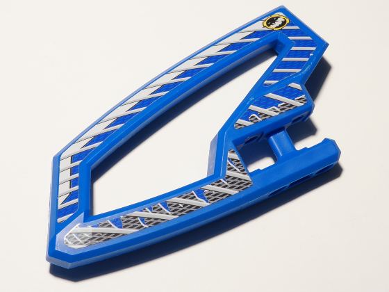 Technic, Panel RC Car Panel Flexible Left with Dirt Crusher Logo and Gray Stripes on Blue and Black Background Pattern (Stickers) - Set 8369-2