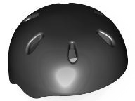 Minifigure, Headgear Helmet Sports with Vent Holes