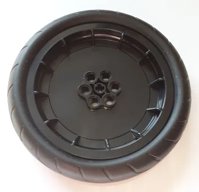 Wheel 75mm D. x 15.8mm Motorcycle with Black Tire 94.2mm D. x 22mm Motorcycle Racing Tread (46334 / 88516)