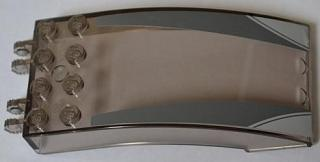 Windscreen 8 x 4 x 2 Curved with Locking Dual 2 Fingers with SW Palpatine's Shuttle Pattern (Stickers) - Set 8096