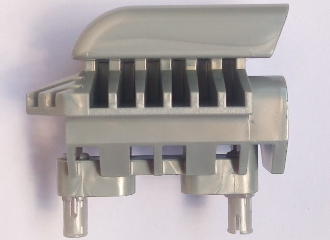 Technic Engine Tuneable, Block with Trapezoidal Air Scoop with 2 Fixed Rotatable Pins (for part 2133)