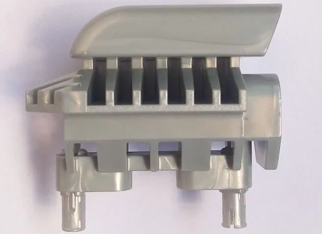 Technic Engine Tuneable, Block with Trapezoidal Air Scoop with 2 Fixed Rotatable Pins (for part 2133)