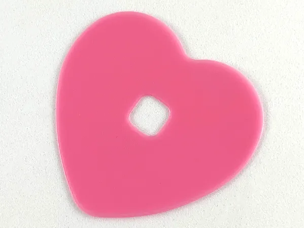 Clikits, Icon Accent Rubber Heart 5 1/4 x 5 1/4