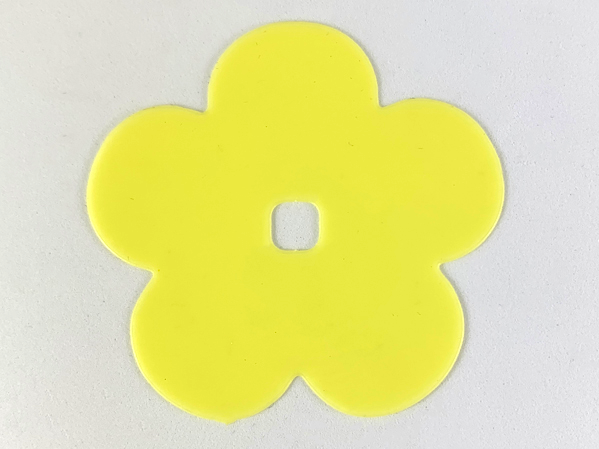 Clikits, Icon Accent Rubber Flower 5 Petals 7 x 7