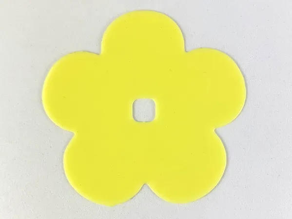 Clikits, Icon Accent Rubber Flower 5 Petals 7 x 7