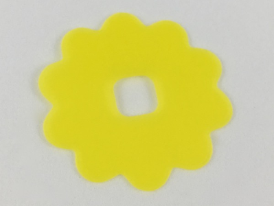 Clikits, Icon Accent Rubber Flower 10 Petals 4 1/8 x 4 1/8