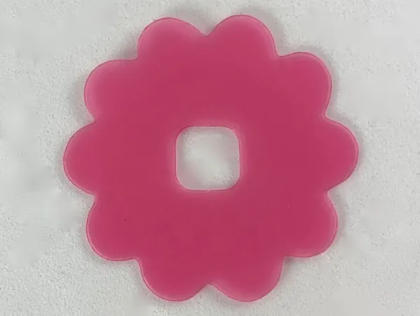 Clikits, Icon Accent Rubber Flower 10 Petals 4 1/8 x 4 1/8