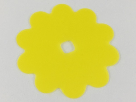 Clikits, Icon Accent Rubber Flower 10 Petals 7 1/4 x 7 1/4