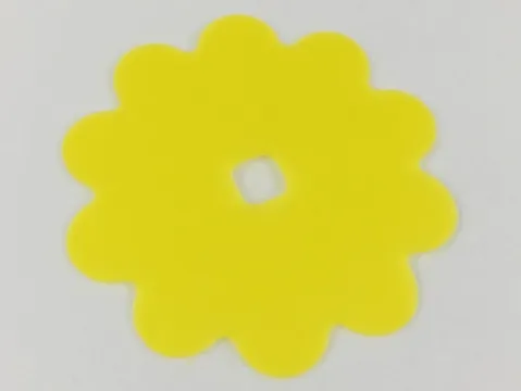 Clikits, Icon Accent Rubber Flower 10 Petals 7 1/4 x 7 1/4