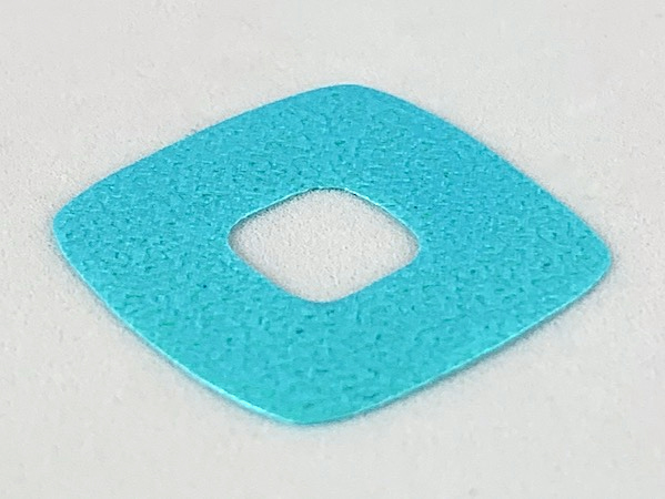 Clikits, Icon Accent Foil Square 2 1/2 x 2 1/2 with Textured Iridescent Surface