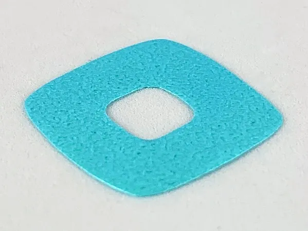 Clikits, Icon Accent Foil Square 2 1/2 x 2 1/2 with Textured Iridescent Surface