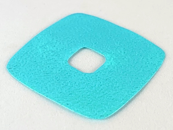 Clikits, Icon Accent Foil Square 3 5/8 x 3 5/8 with Textured Iridescent Surface