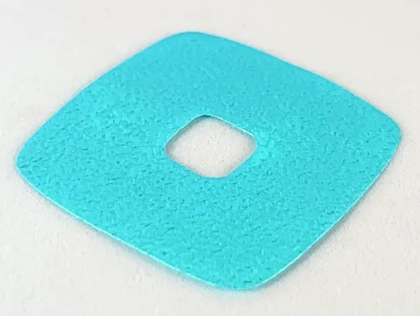 Clikits, Icon Accent Foil Square 3 5/8 x 3 5/8 with Textured Iridescent Surface