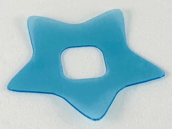 Clikits, Icon Accent Plastic Star 3 1/4 x 3 1/4