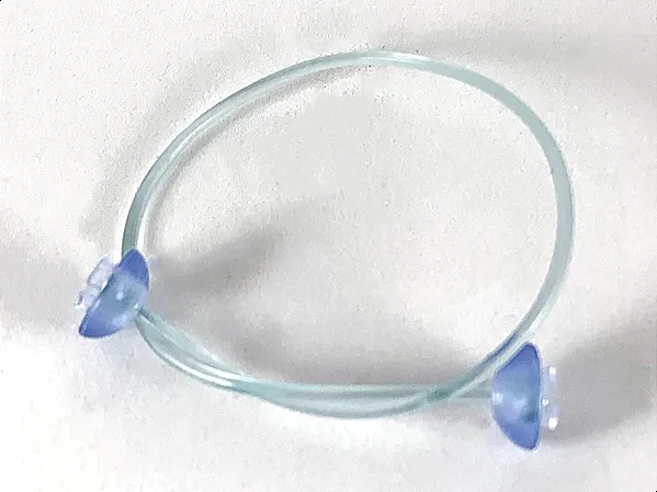 Clikits Cord, Jelly String 168mm with 2 Trans-Medium Blue Caps Top Attachment