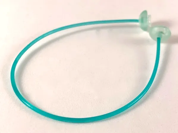 Clikits Cord, Jelly String 168mm with 2 Trans-Aqua Caps Top Attachment