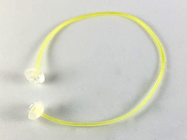 Clikits Cord, Jelly String 168mm with 2 Trans-Clear Caps Top Attachment