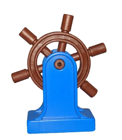 Duplo Boat Helm / Ship's Wheel with Blue Support (4658 / 4657)