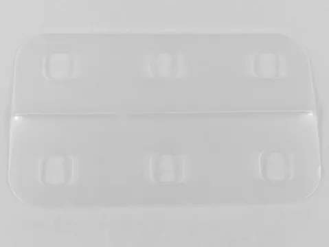 Clikits Plastic, Rectangle 5 x 8 1/2 with Rounded Corners and 6 Holes