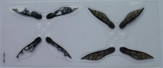 Plastic Wings Double with SW Geonosian Pattern, Sheet of 2, Different Double Wings