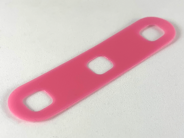 Clikits Flexy Film, Strip 2 x 8 with Rounded Ends and 3 Holes