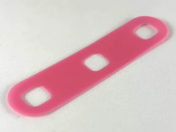 Clikits Flexy Film, Strip 2 x 8 with Rounded Ends and 3 Holes
