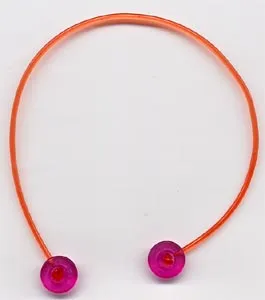 Clikits Cord, Jelly String 168mm with 2 Trans-Dark Pink Caps Side Attachment