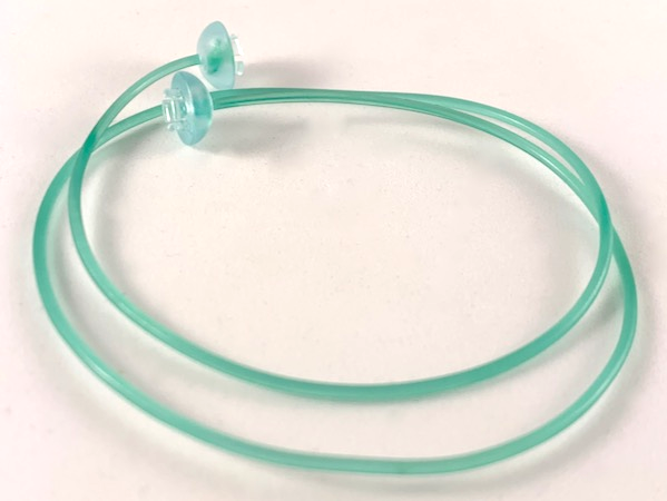 Clikits Cord, Jelly String 384mm with 2 Trans-Aqua Caps Top Attachment