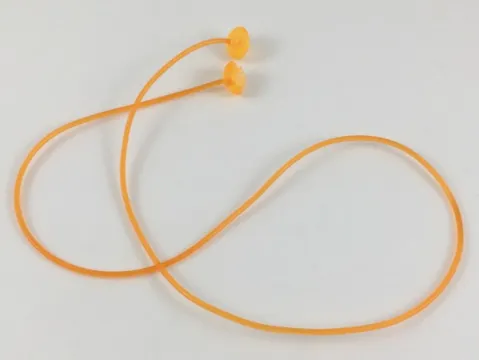 Clikits Cord, Jelly String 384mm with 2 Trans-Light Orange Caps Top Attachment