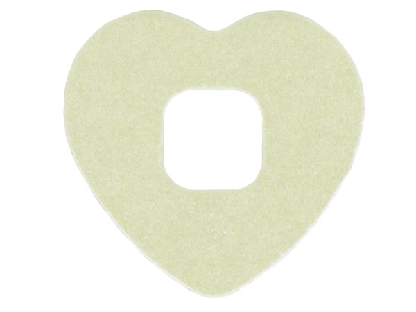 Clikits, Icon Accent Foam Paper Heart 2 5/8 x 2 5/8 with Pearlescent Surface