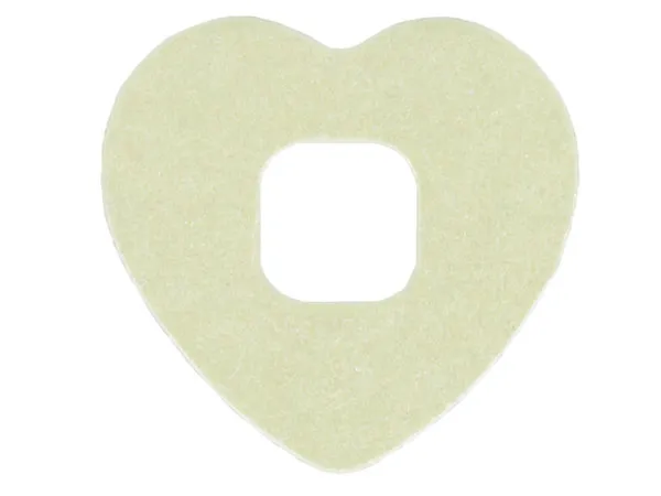 Clikits, Icon Accent Foam Paper Heart 2 5/8 x 2 5/8 with Pearlescent Surface