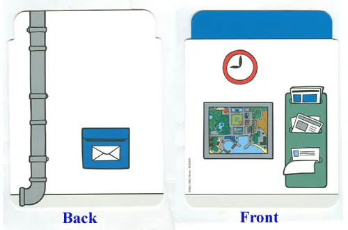 Plastic Backdrop for Set 4691 with Clock and Map