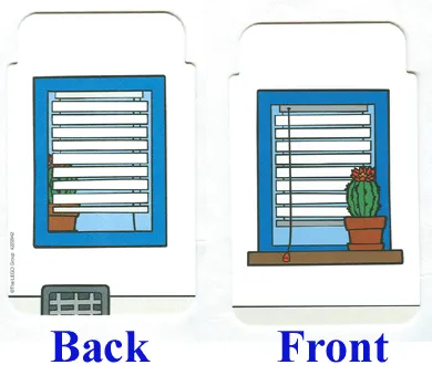 Plastic Backdrop for Set 4691 with Window and Plant