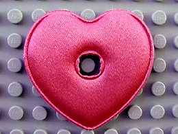 Clikits, Icon Accent Cloth Puffy Heart 5 x 5