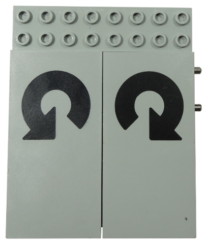 Electric, Train 12V Remote Control 8 x 10 with 2 Circled Arrows Pattern