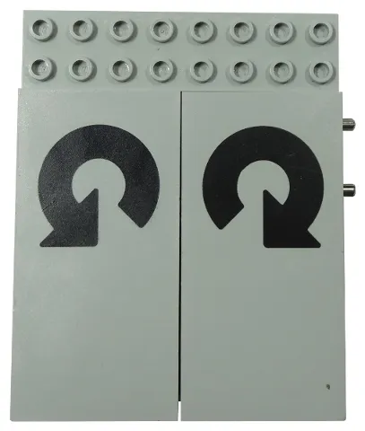 Electric, Train 12V Remote Control 8 x 10 with 2 Circled Arrows Pattern