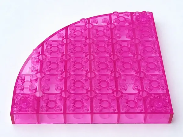 Brick, Round Corner 12 x 12 with Peg at Each Corner