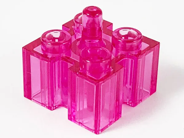 Brick, Modified 2 x 2 with Channels and Top Peg