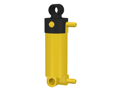 Pneumatic Cylinder with 2 Inlets and Rounded End Medium (48mm)