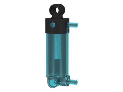 Pneumatic Cylinder with 2 Inlets and Rounded End Medium (48mm)