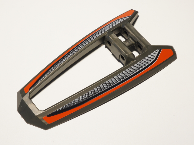 Technic, Panel RC Car Panel Flexible Middle with Red Lines and Meshed Metal Pattern (Stickers) - Set 8675