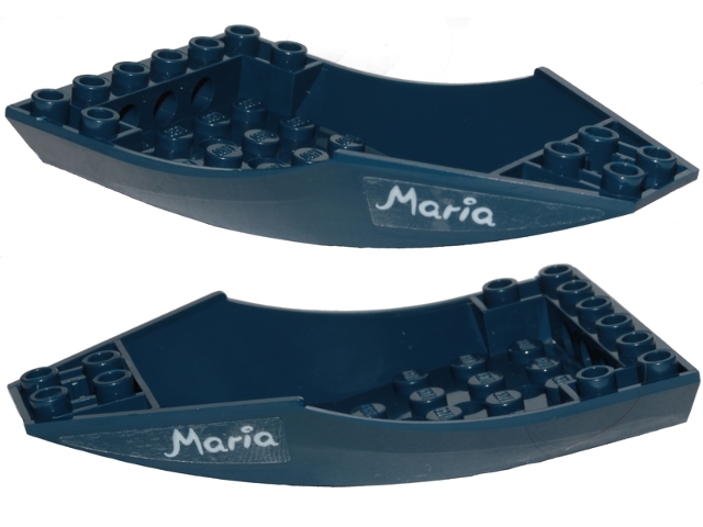 Cockpit 10 x 6 x 2 Curved with 'Maria' Pattern on Both Sides (Stickers) - Set 70419