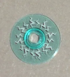 Dish 2 x 2 Inverted (Radar) with White Lightning Bolts Pattern